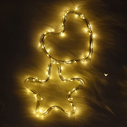 Karlling USB Plug in LED Fairy Lights,2 Packs of 50 LED Bulbs 16 Ft Silver Wire Starry String Lights for Bedroom Patio Garden Party Wedding Commercial Lighting (Warm White) - color: Warm White, size: 50 Leds(2 Pack)