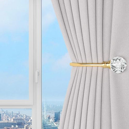 Groleca U Shaped Metal Curtain Holdbacks, Curtain Tiebacks, 2 Pack, Gold - color: Gold