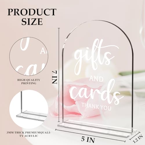 4 Pcs Wedding Sign Decor, Ceremony Sign for Reception & Event Party,Bridal Shower Decorations, Wedding Table Accessories for Anniversary and Event 5x7 Inch - color: 4PcsGifts