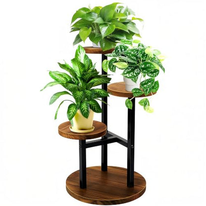 GEEBOBO 3 Tier Plant Stand Indoor - color: 3 Tier-Brown