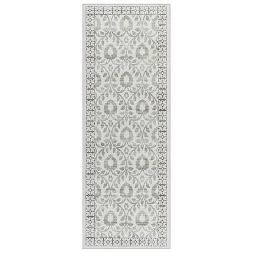 Gertmenian Indoor Boho Area Rug | Home Decor for Entryway, Bedroom, Living Room, Office, Kitchen | Non Slip, Soft, Printed Accent Rugs | Esme, Sage, 2x6 Runner, 24571 - color: Esme, Sage, size: 2'2" x 6' (Runner)