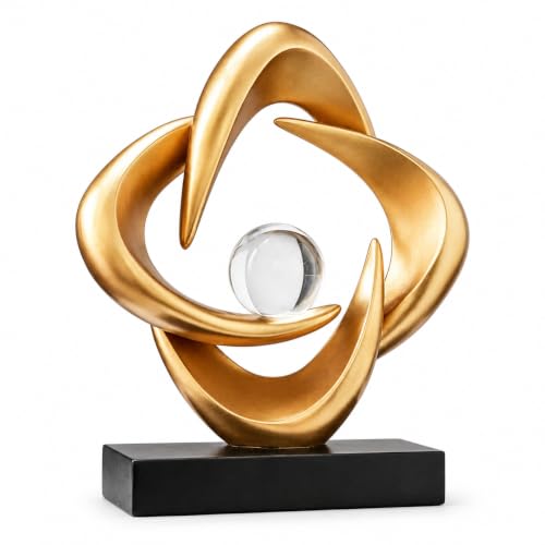 AWNR Modern Sculptures Living Room Shelf Decor Home Décor Accents - color: Gold A-a