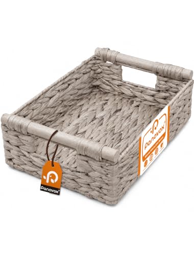 Wicker Basket, Large Basket for Gift Baskets Empty, 13.4x9.5x4.7in - color: Whitewash, size: Medium