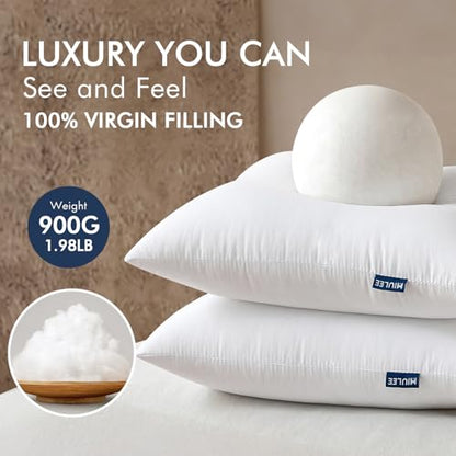 MIULEE 26x26 Euro Pillow Inserts 2 Pack, Throw Pillows for Couch Bed - size: 26x26 Inch