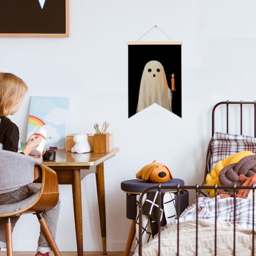LARNDUMAMA Halloween Ghost Wall Art Canvas Banner Poster for Bathroom,12x16 - color: ghost1