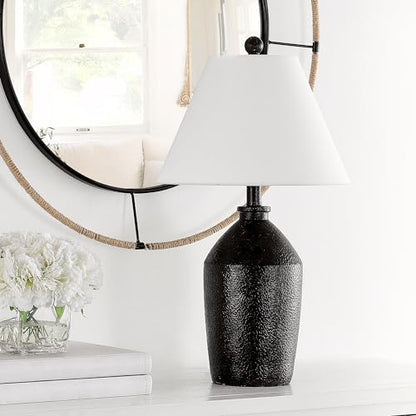 SAFAVIEH Lighting Collection Selna Dark Brown Table Lamp (LED Bulb Included)