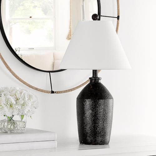 SAFAVIEH Lighting Collection Selna Dark Brown Table Lamp (LED Bulb Included)