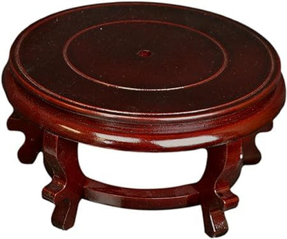 6" Rosewood Display Stand for Fishbowls, Vases and Planters - size: 6 inches