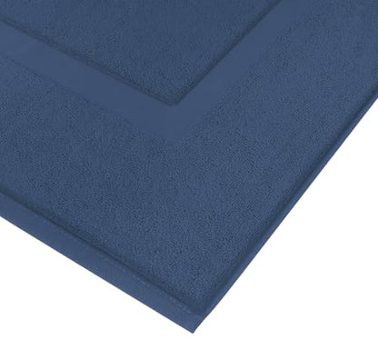Utopia Towels Cotton Bath Mat, 21x34 in, 2 Pack, Navy Blue - color: Navy, size: 2 Bath Mats