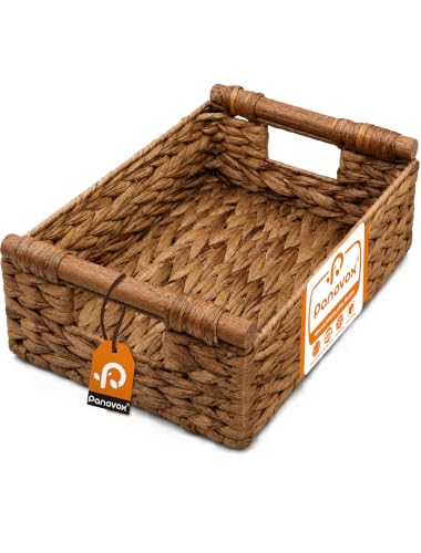 Wicker Basket, Large Basket for Gift Baskets Empty, 13.4x9.5x4.7in - color: Chestnut, size: Medium