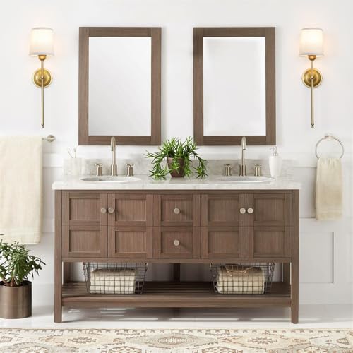 Battery Operated Sconces Wall Lighting Set of 2 with Fabric Shade