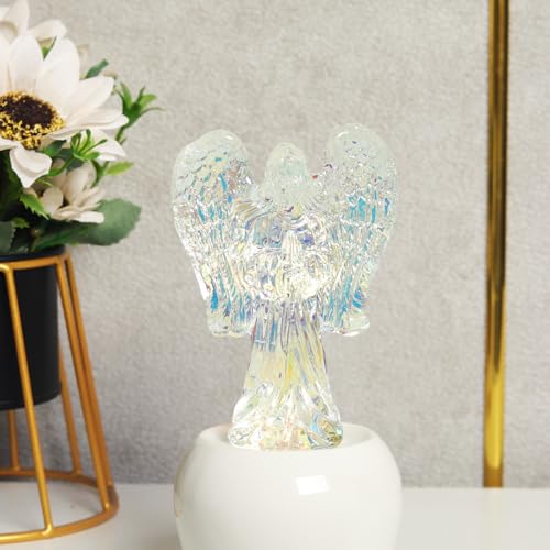 Crystal Angel Figurine Christmas Decorative Sparkling Design & Handcrafted Elegance for a Magical Festive Spirit