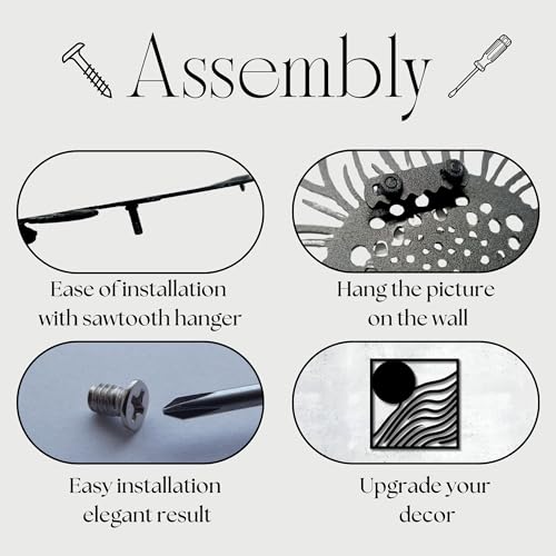 Metal Wall Decor | 17'' x 17'' x 0.05'' Abstract Modern Art Themed Wall Decorations | Handmade Indoor and Outdoor Wall Art (35'' x 35'', Abstract Modern, Black) - size: 35'' x 35'', style: Abstract Modern