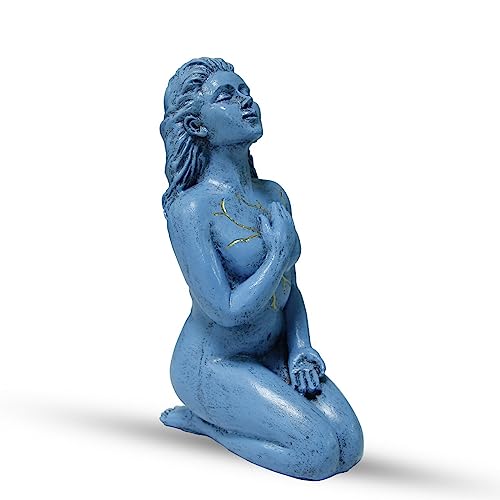 Reading Lady Statue, Decorative Female Figurine Thinker Aesthetic Sculpture, Bookshelf Desk Home Living Room Bedroom Modern Abstract Decor (Self Love) - style: Self Love