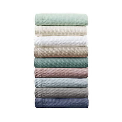Madison Park 100% Egyptian Cotton Summer Blanket Full Queen Size Khaki - color: Khaki, size: Full/Queen
