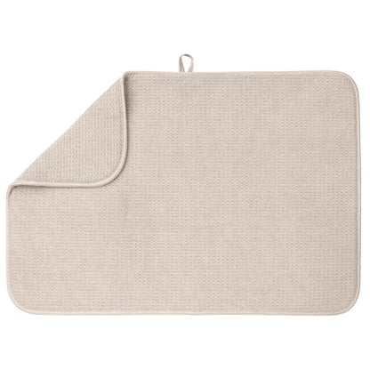 Bellemain Dish Drying Mat, Drying Matt Kitchen Counter, 17"x24" -Light Grey - color: Light Grey, size: 17" x 24"
