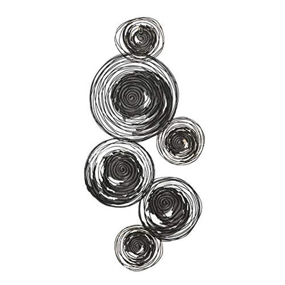Deco 79 Metal Plate Home Wall Decor Wall Sculpture with Textured Pattern, Wall Art 42" x 1" x 27", Gold