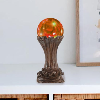 EXCEART Wooden Crystal Ball Stand 3.54 in Wood Base for Globe Sphere Display Round Holder Tray for Ball Vase Fish Tank Home Decor Accent - size: 9X4.5cm