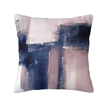 Pink and Navy Throw Pillow Covers Velvet Pillowcase 18 "x18 Inch - color: Color-2, size: 18" x 18" (Pack of 1)