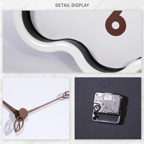 Wall Clock, Modern 14 Inch, White