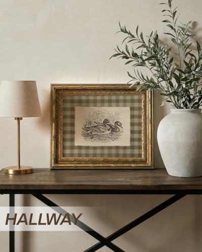 InSimSea Gold Framed Duck Wall Art, Sketch Animal Canvas Print, 13x16 In - color: Duck Sketch, size: 16"L x 13"W