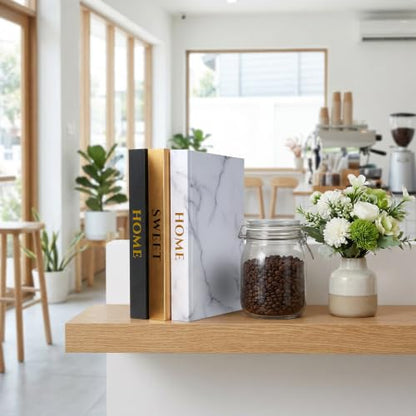 Decorative books for Home Decor Living Room Decoration Coffee Table Faux Books Décor with Blank Pages Inside, Stacked Book Decor