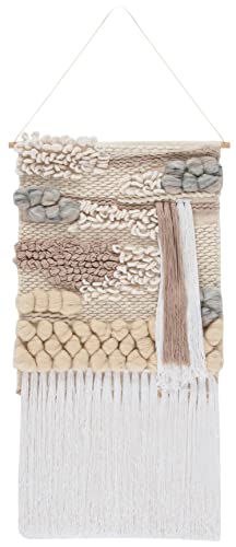 SAFAVIEH Home Collection Sedona Florica Boho Tribal Ivory Woven Tapestry Hanging Wall Art