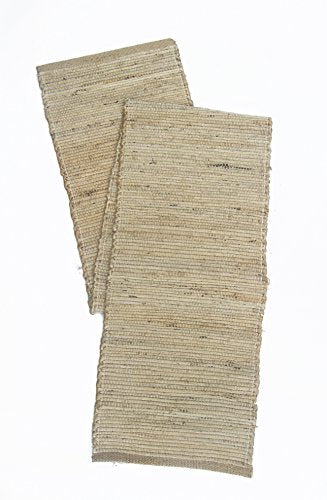 Chardin Home 13x72 Inch Handcrafted Table Runner – Eco-Friendly Natural Jute and Hemp – Rustic Boho Farmhouse Table Decor – Sustainable Dining Table Accent for Everyday or Special Occasions - size: 13x72 Inch.