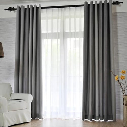 T Tulead Wood Curtain Rod Finials Decorative Drapery Rod Finials 2PCS - style: Brown,1.1", 2PCS