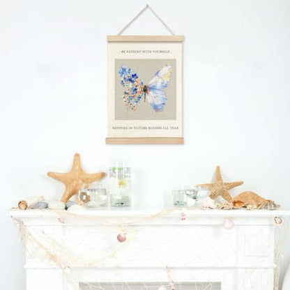 VGXKJIIOD Be Patient with Yourself Mental Health Wall Art Decor - color: Butterfly