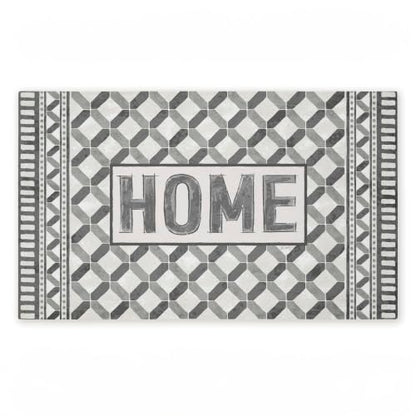Stupell Industries Classic Tile Vibes Entry, 30 x 18 - color: Monochrome Geometric Home