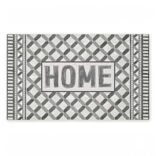 Stupell Industries Classic Tile Vibes Entry, 30 x 18 - color: Monochrome Geometric Home