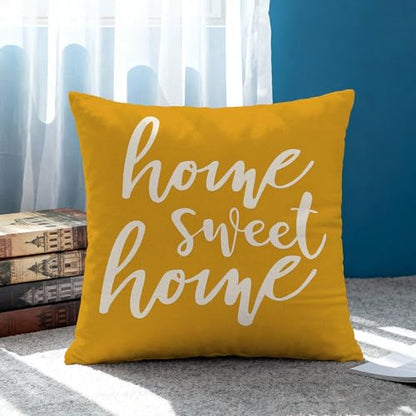 Hexagram Throw Pillow Covers 18x18, Yellow Outdoor Pillow Covers - color: Yellow1, size: 18" x 18" (Pack of 4)