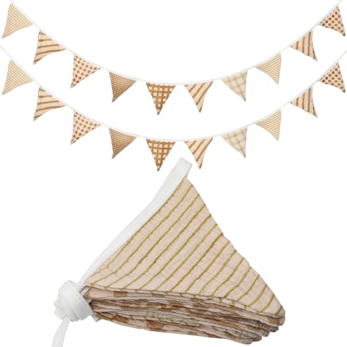 Oudain 2 Pcs Pennant Banner Flags Nursery Garland Triangle, Vivid Color - color: Vivid Color