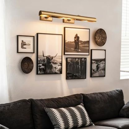 24 inch Brass Picture Light Hardwired Picture Light for Wall - color: Brass, size: 24in