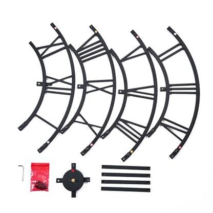 48 Inch Large Silent Wall Clock, Easy Assembly Roman Numeral Black - color: Black Metal Wall Clock, size: 48inch