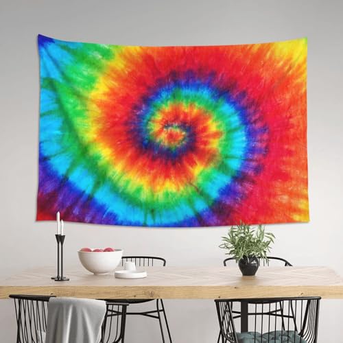 mutakin Tie Dye Tapestry Wall Hanging Aesthetic For Bedroom Living Room Dorm - color: Tie Dye