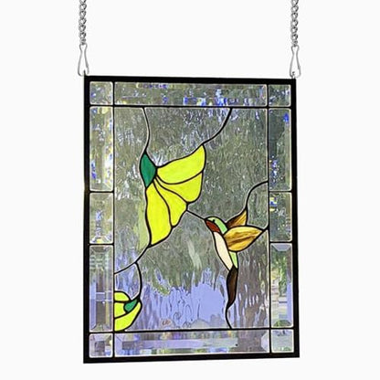10 Pcs 20 Inch Stained Glass Window Hanging Chain - Silver 304 Stainless Steel, Window Art Decor, Patio Garden Outdoor Decorative Hanging Glass Panels Chains