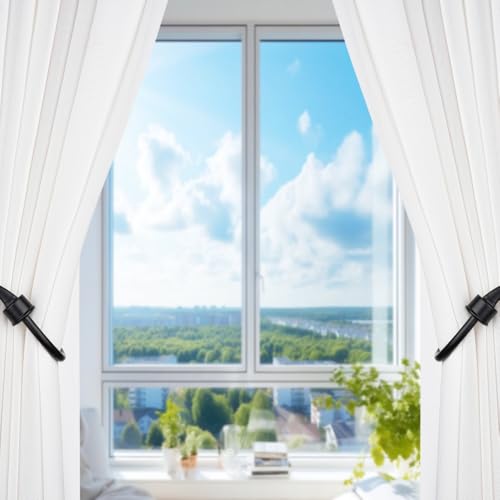 SUQ I OME Leaf Shaped Curtain Holdbacks, Black, 1 Pair - color: Black