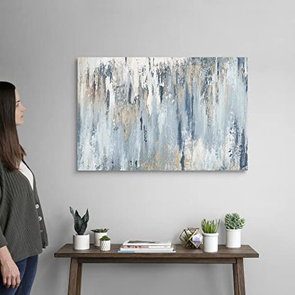 CANVAS ON DEMAND Blue Illusion Canvas Wall Art Print by Patricia Pinto, Abstract, Contemporary, Home Decor, Artwork, 36"x24" Modern Artwork, 36"x24" - size: 36"L x 24"W
