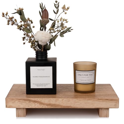 Wood Bathroom Tray Farmhouse Decor Kitchen Soap Holder, 9"x6" Brown - color: Brown, size: 9" x 5.9" x 1.6"