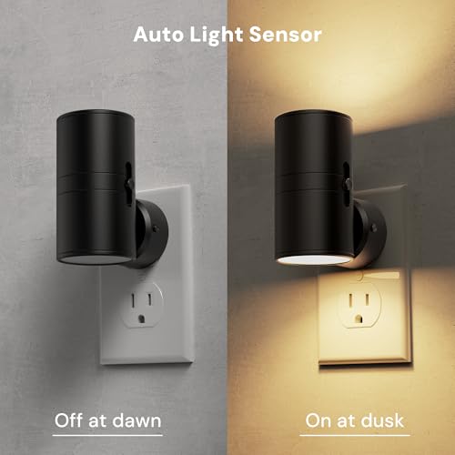 L LOHAS LED Night Light, Night Lights Plug into Wall, 5 Colors, Dimmable - color: 5CCT, size: 2 Pack
