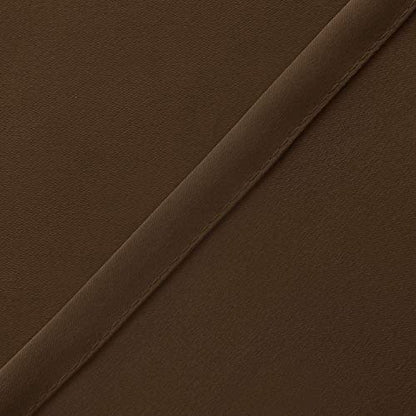 Hiasan Brown Valance Curtains for Window 52 x 18 Inches 1 Panel - color: Brown, size: 52"W x 18"L (Pack of 1)