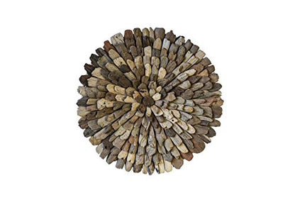 Creative Co-Op Round Driftwood Wall Décor
