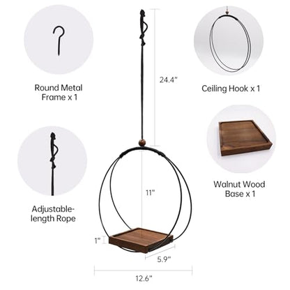 Adnkwolivt Hanging Planters for Indoor Plants - Plant Hanger Outdoor Pack of 2, Metal Plant Hanger Mid Century, Hanging Wall Ceiling Window, Gift for Mom, Plant Lovers, Housewarming - size: 2 Pack