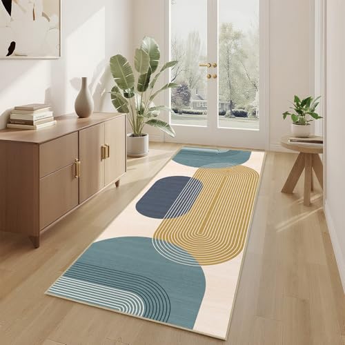 Boho Runner Rug 2x6 for Hallway Kitchen Bedroom,Blue - color: Blue, size: 2'x6'(Rectangular)