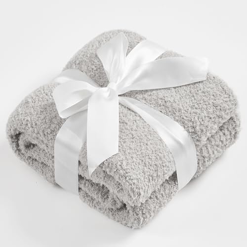 CYMULA Kids Throw for Boys and Girls 30 x 40 inches, Soft Cozy Cute Swaddle Fleece Throw, Light Grey - color: Light Grey, size: Baby(30" x 40")