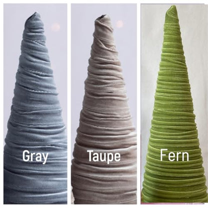 Create Your Own Set of 4 Velvet Trees, Valentine Tree Tabletop, Winter Mantel Decor, Handcrafted Entryway, Wedding Centerpiece Bookshelf (Create Your Own) - color: Create Your Own