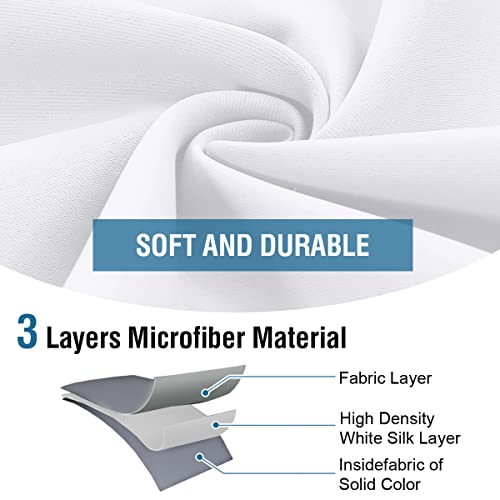 H.VERSAILTEX Doorway Curtain Blackout Closet Door Curtain Room Divider Window Treatment Curtain for Bedroom Thermal Insulated Privacy Drape Soundproof Grommet, 42 x 80 inches, 1 Panel, White - color: Pure White, size: 42"W x 80"L (Pack of 1)