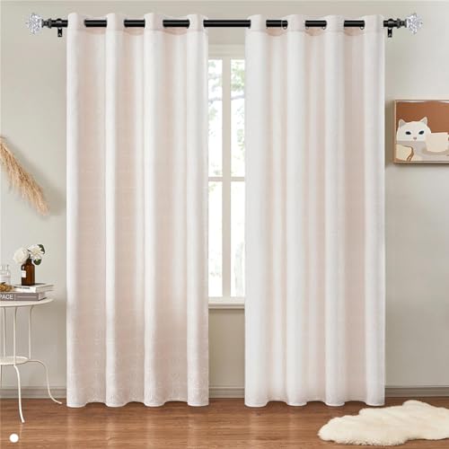 TONIAL Black Translucent Replacement Finials for 3/4 Inch Curtain Rod - color: Black